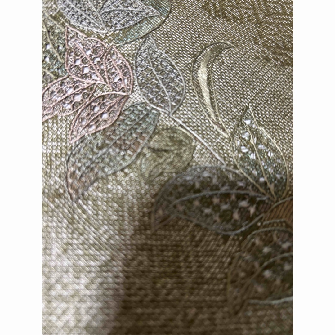 汕頭刺繍の大島紬 m4103 着物 汕頭刺繍の大島紬 m4103 着物