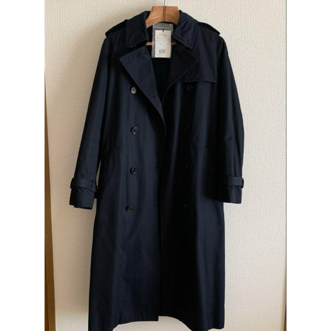 美品】YLEVEネイビートレンチコート 美品】YLEVEネイビートレンチコート