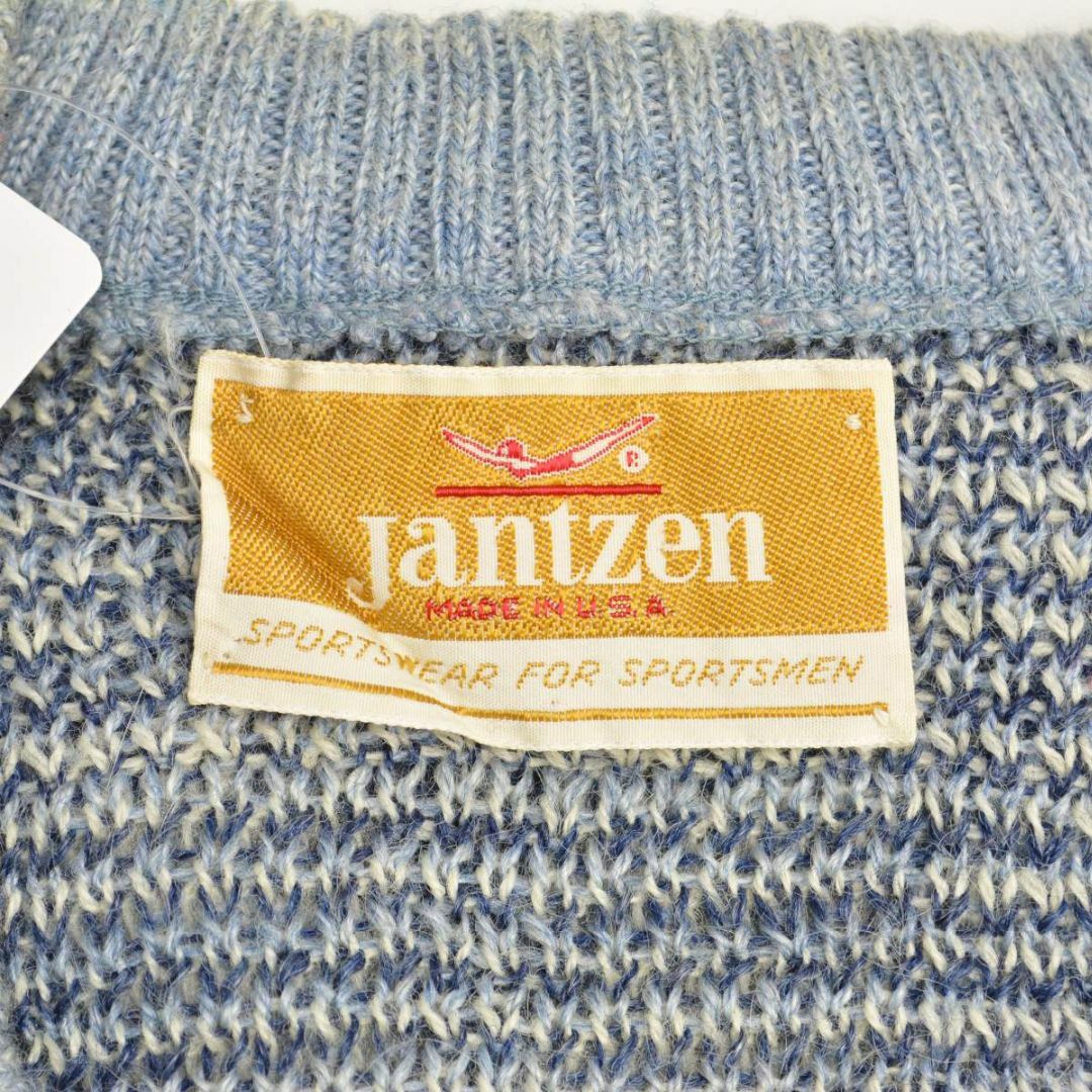 JANTZEN】70s 金タグ USA製 チェック長袖ニットセーターの通販 JANTZEN】70s 金タグ USA製 チェック長袖ニットセーターの通販