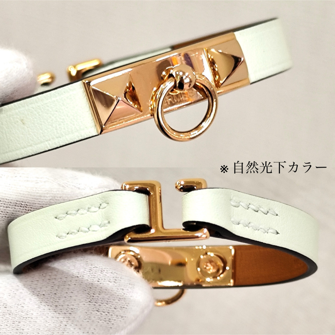 HERMES - エルメス レザーブレスレット リヴァル・ミニ T2 ナタ HERMES - エルメス レザーブレスレット リヴァル・ミニ T2 ナタ