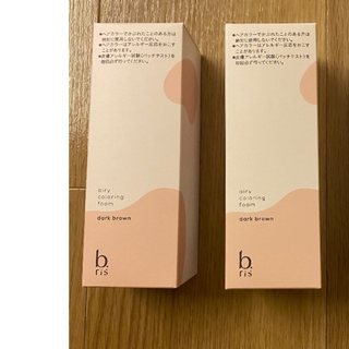 ビーリス エアリーカラー リングフォーム ダークブラウン 80ｇ×2本(カラーリング剤)