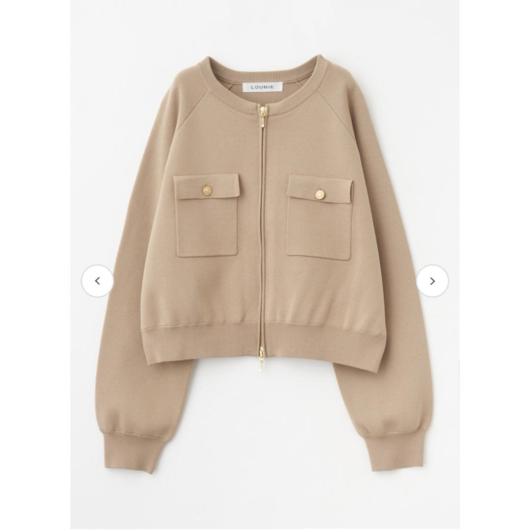 LOUNIE - 【新品・未着用】LOUNIEジップアップニット LOUNIE - 【新品・未着用】LOUNIEジップアップニット
