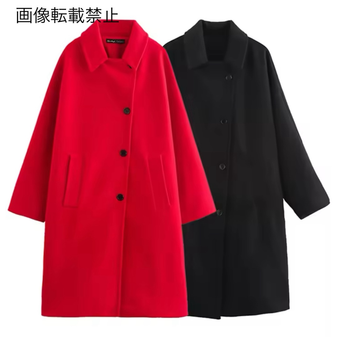 12月新作16158◆2color レトロ ロングコート