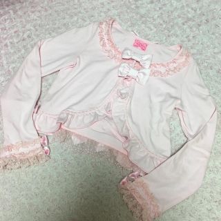 アンジェリックプリティー(Angelic Pretty)のAngelic Pretty♡長袖ボレロ♡ピンク♡リボン(ボレロ)