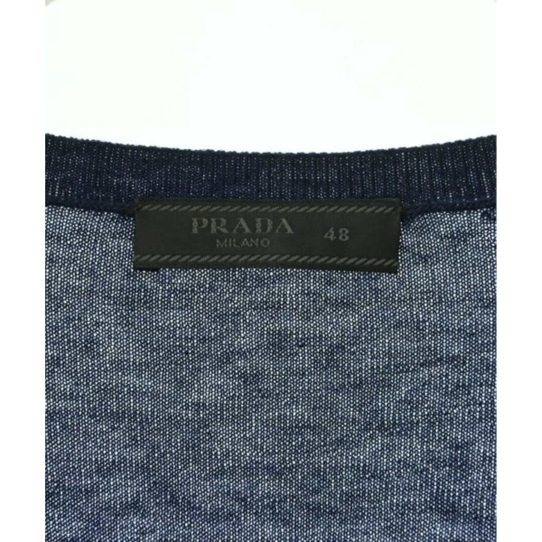 PRADA プラダ ニット・セーター 48(L位) 紺 【古着】 PRADA プラダ ニット・セーター 48(L位) 紺 【古着】