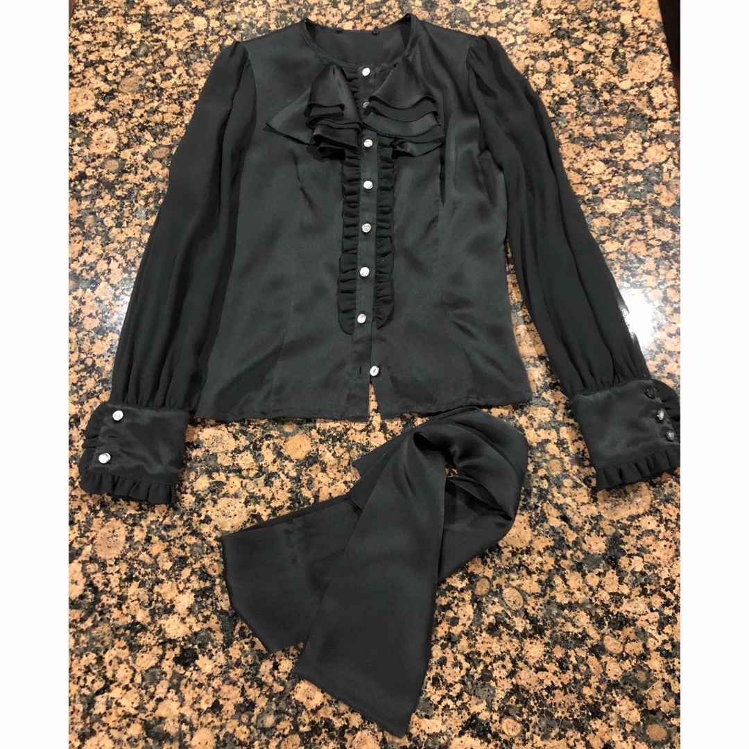 未使用 サイズM ハロッズ ブラウス 黒 レディース Harrods 未使用 サイズM ハロッズ ブラウス 黒 レディース Harrods