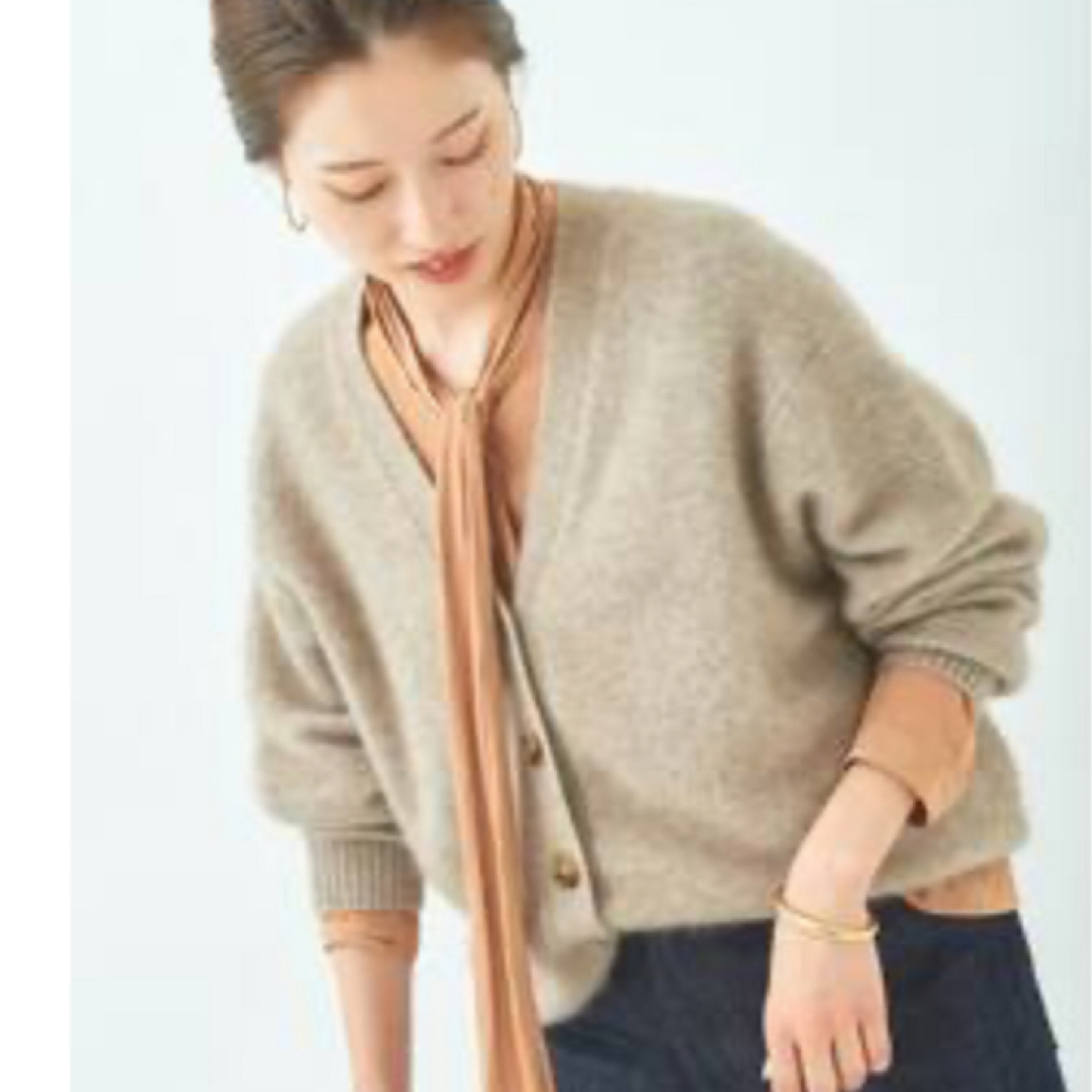 Plage カシミヤミックスファーカーディガン Plage カシミヤミックスファーカーディガン