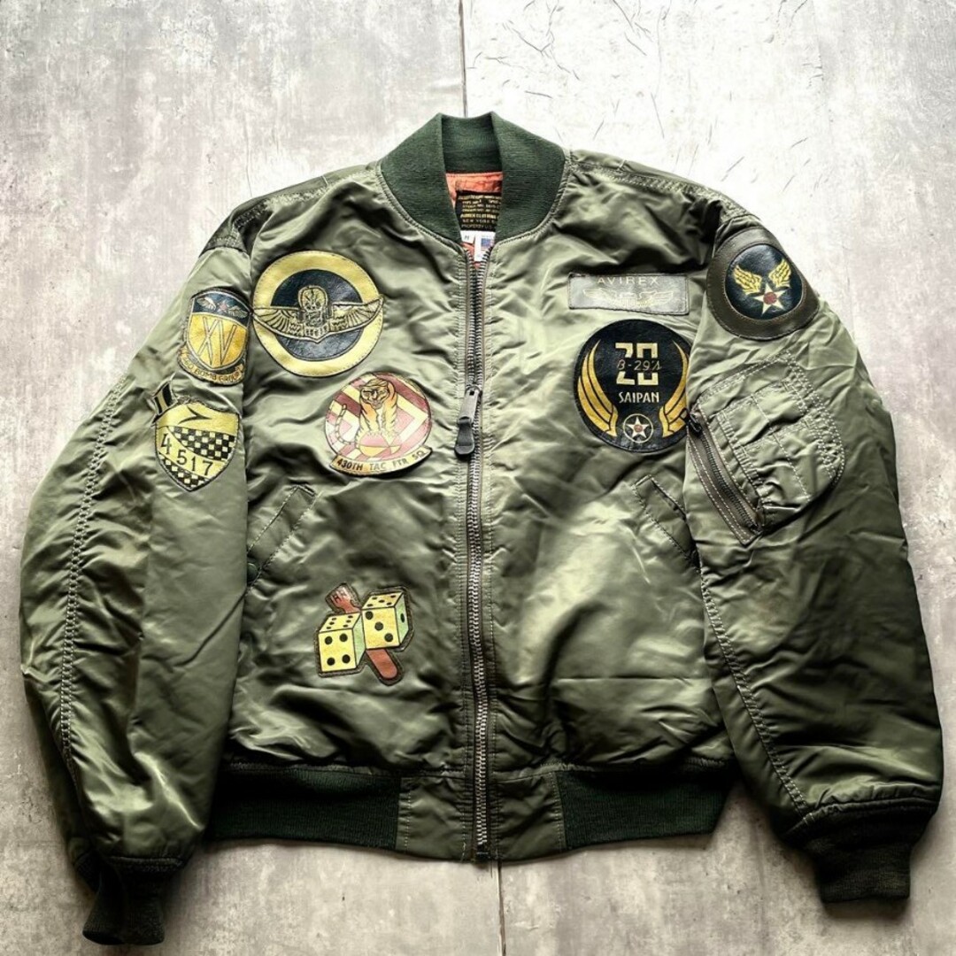美品 ALPHA 80s〜90s USA製 MA-1フライトジャケット あたたか 美品 ALPHA 80s〜90s USA製 MA-1フライトジャケット あたたか