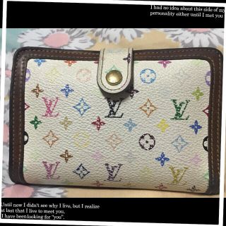 ルイヴィトン(LOUIS VUITTON)のヴィトンマルチカラー二つ折り財布♡65(財布)