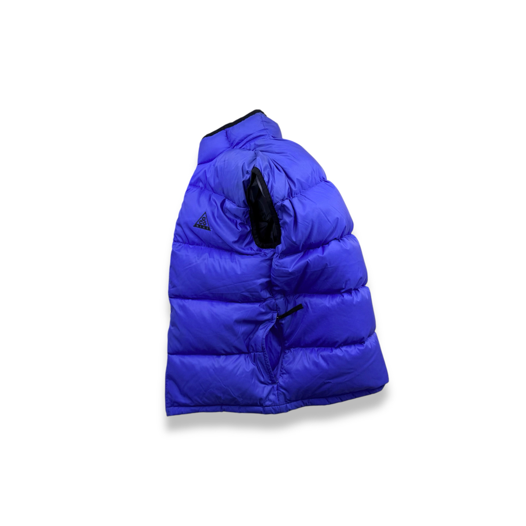 NIKE - 90s NIKE ACG ナイキ パッカブルダウンベスト ブルー NIKE - 90s NIKE ACG ナイキ パッカブルダウンベスト ブルー