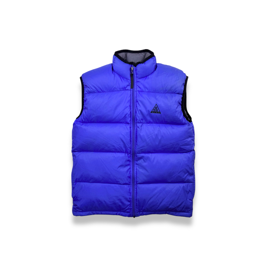 NIKE - 90s NIKE ACG ナイキ パッカブルダウンベスト ブルー NIKE - 90s NIKE ACG ナイキ パッカブルダウンベスト ブルー