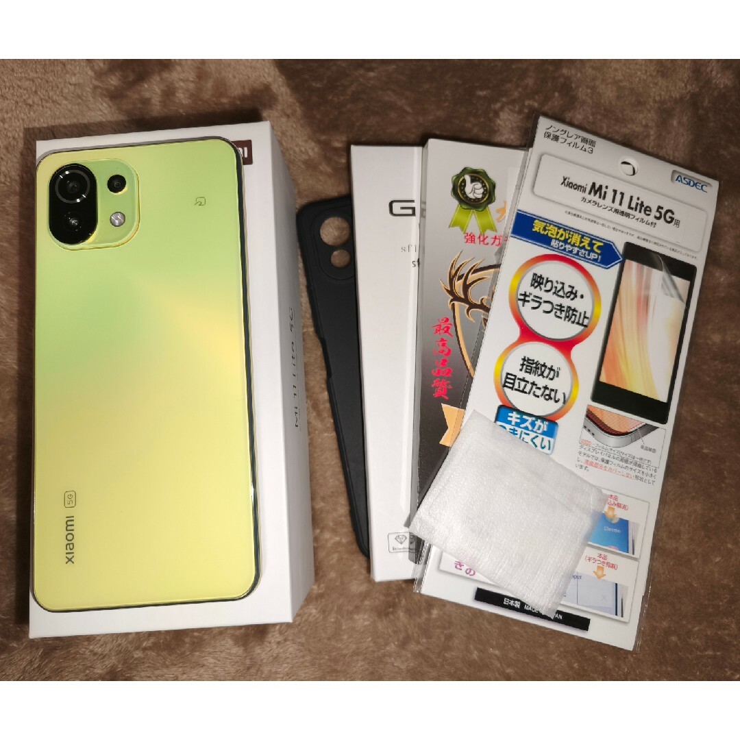Xiaomi MI 11 LITE 5G シトラスイエロー Xiaomi MI 11 LITE 5G シトラスイエロー