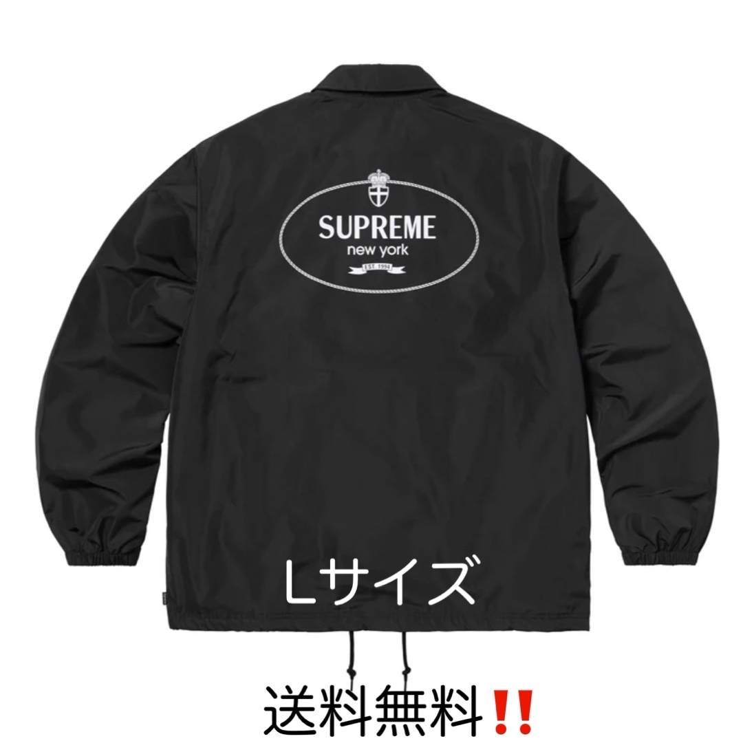 Supreme Crest Coaches Jacket Black Lサイズ Supreme Crest Coaches Jacket Black Lサイズ