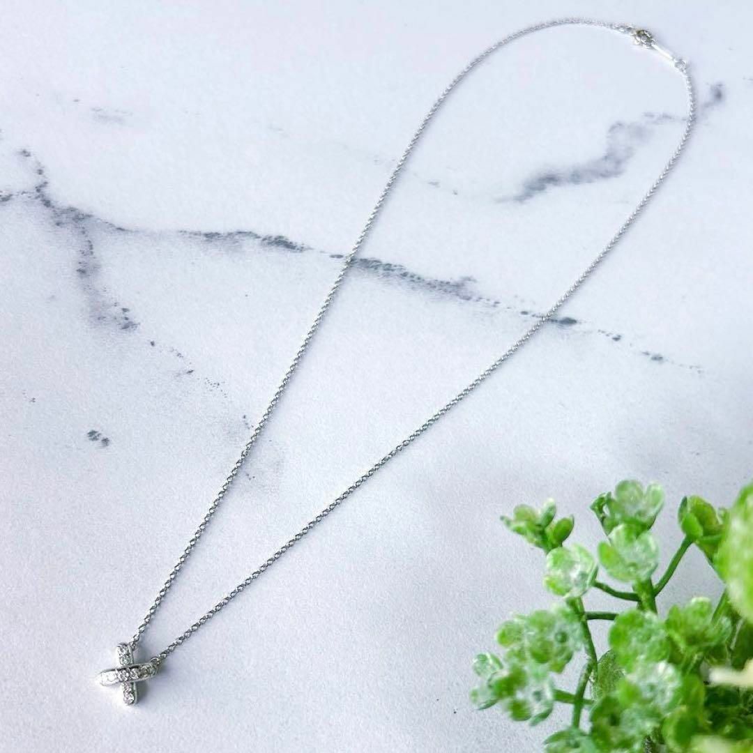 美品❣ ティファニー クロスステッチ ダイヤモンド プラチナ 美品❣ ティファニー クロスステッチ ダイヤモンド プラチナ