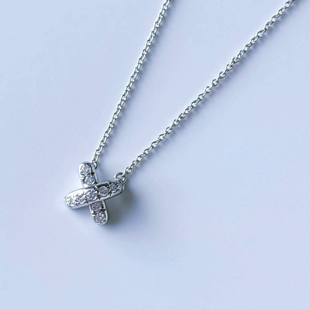 美品❣ ティファニー クロスステッチ ダイヤモンド プラチナ 美品❣ ティファニー クロスステッチ ダイヤモンド プラチナ