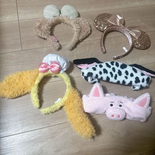 ディズニー(Disney)のディズニー カチューシャ セット 5点(キャラクターグッズ)