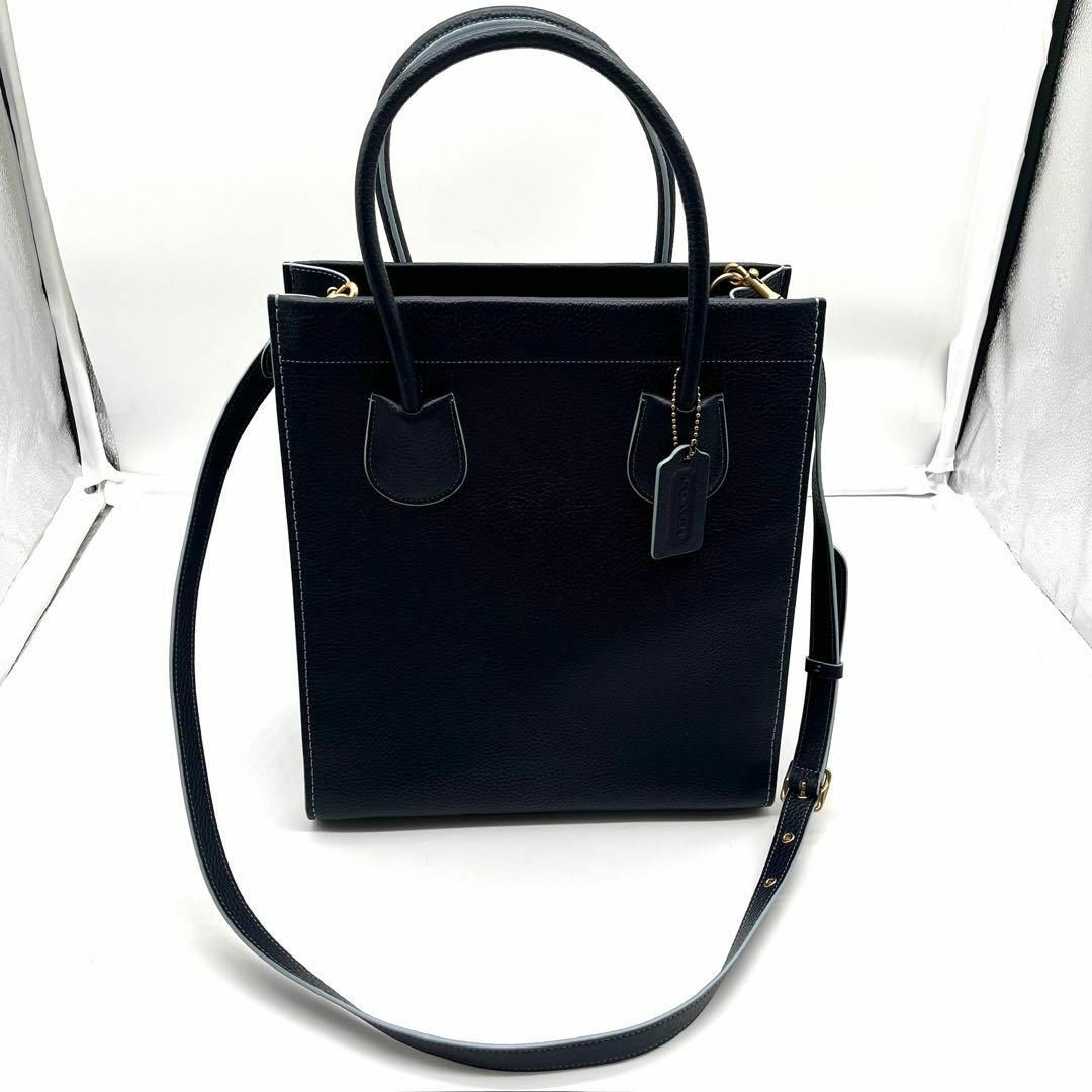 現行 新品 COACH コーチ カシンキャリートート29 レザー 2way 紺 現行 新品 COACH コーチ カシンキャリートート29 レザー 2way 紺
