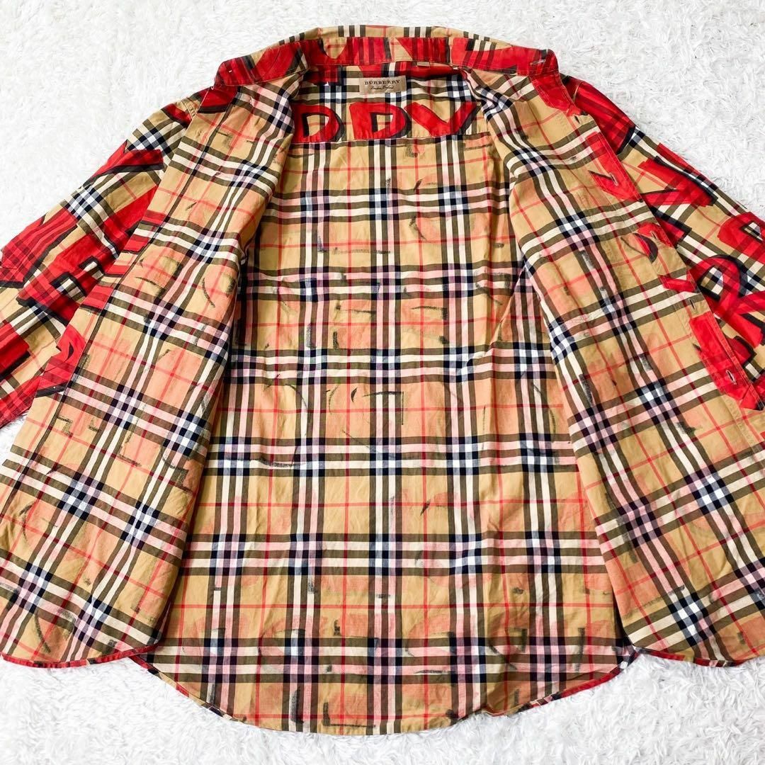 BURBERRY - 極美品 BURBERRY 総柄グラフィック プリント ノバ BURBERRY - 極美品 BURBERRY 総柄グラフィック プリント ノバ