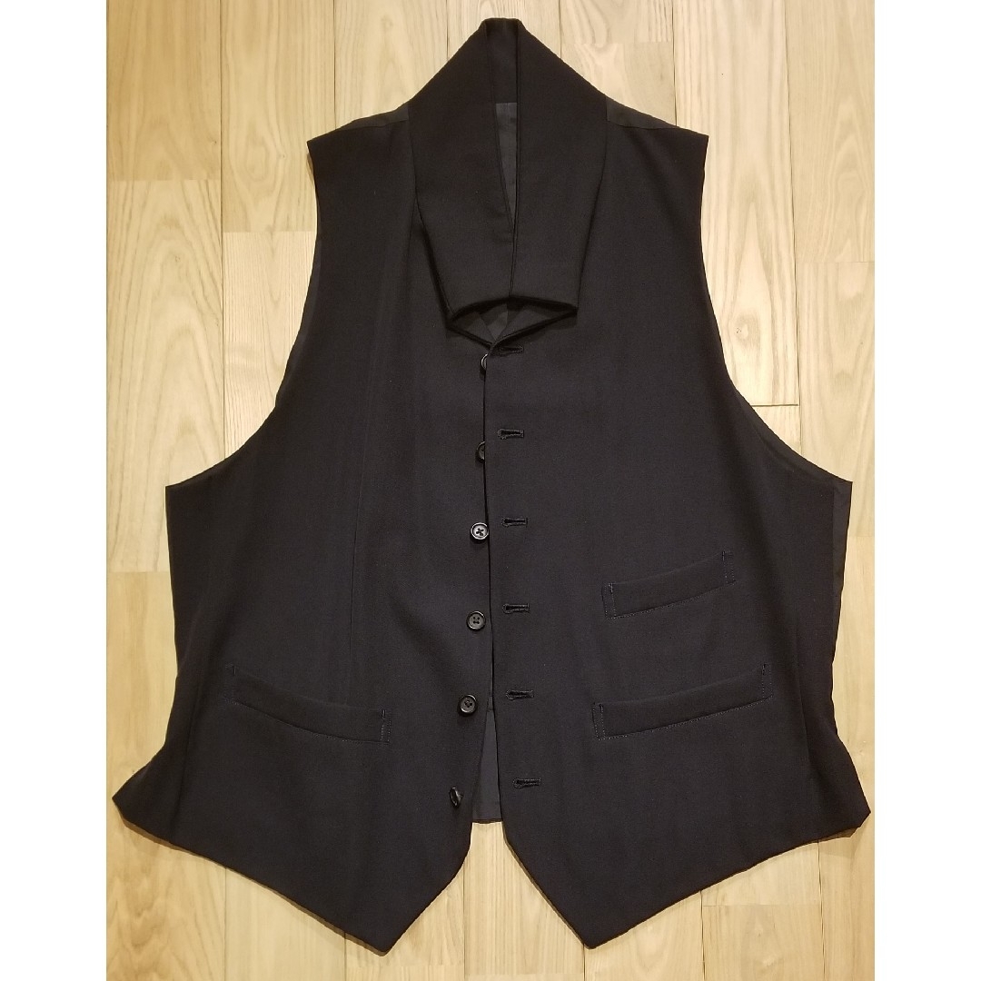 yohjiyamamoto pour homme ウールギャバ ジレ ベスト ベスト yohjiyamamoto pour homme ウールギャバ ジレ ベスト ベスト