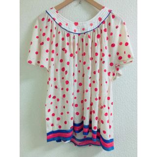 ツモリチサト(TSUMORI CHISATO)のTSUMORI CHISATO☆ツモリチサト☆てんとう虫ドットブラウス(シャツ/ブラウス(半袖/袖なし))