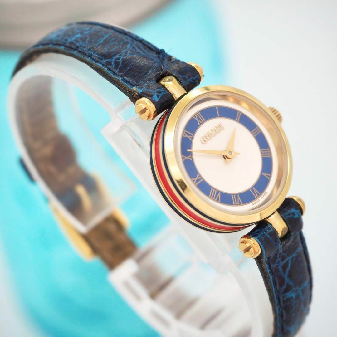 717 GUCCI 時計 ブルー シェリーライン 青色 レディース 717 GUCCI 時計 ブルー シェリーライン 青色 レディース