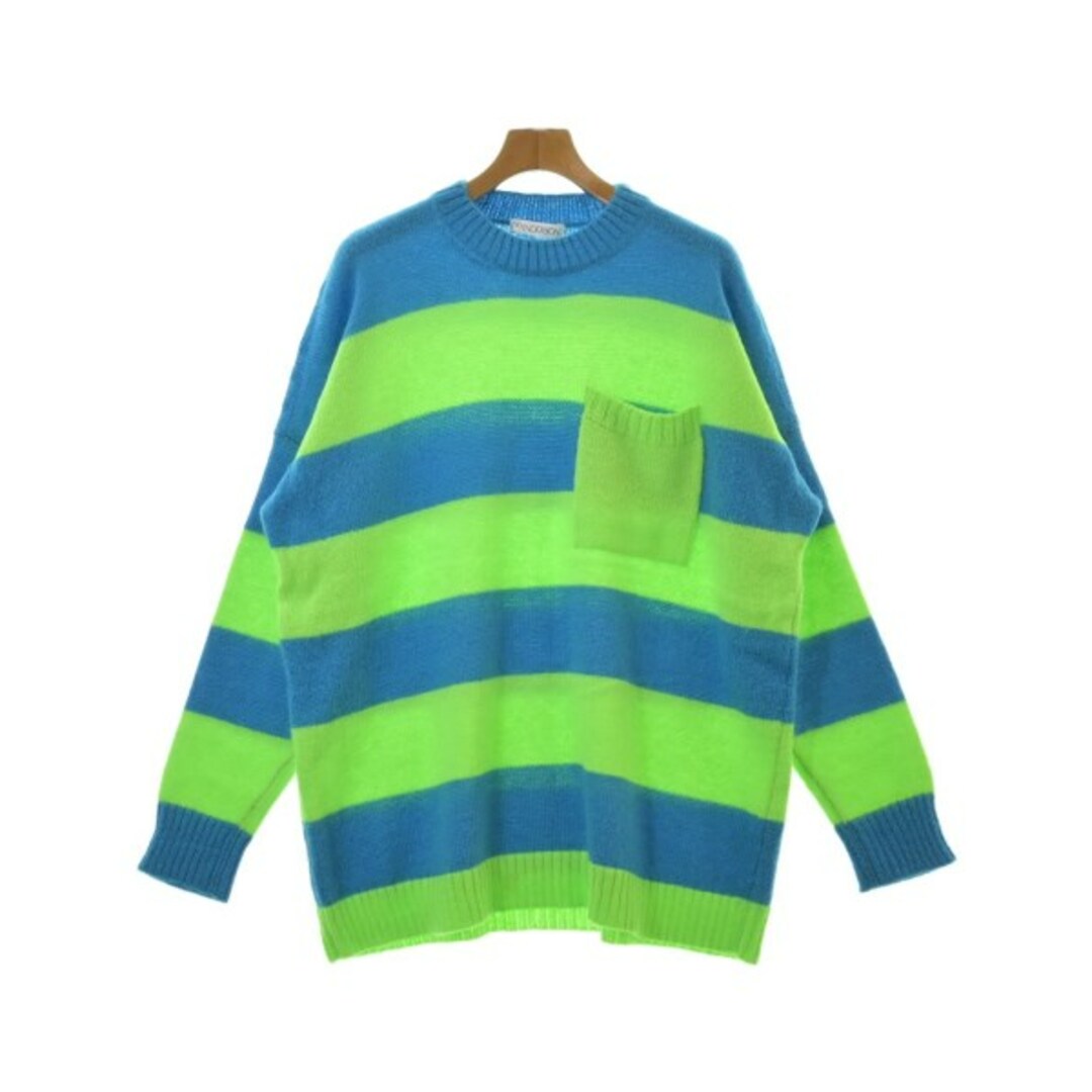 J.W.ANDERSON - JW Anderson ニット・セーター M 青x黄緑 J.W.ANDERSON - JW Anderson ニット・セーター M 青x黄緑