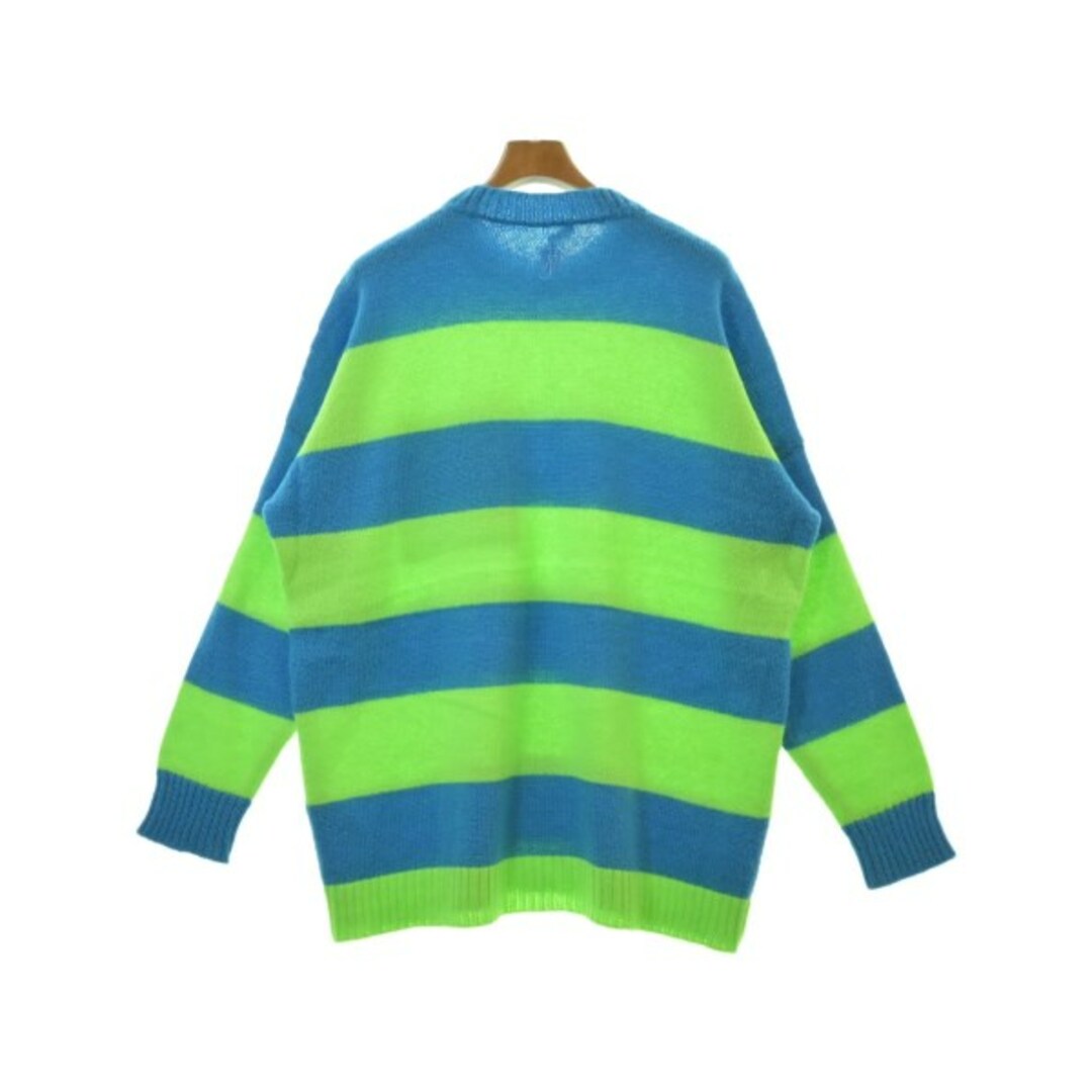 J.W.ANDERSON - JW Anderson ニット・セーター M 青x黄緑 J.W.ANDERSON - JW Anderson ニット・セーター M 青x黄緑