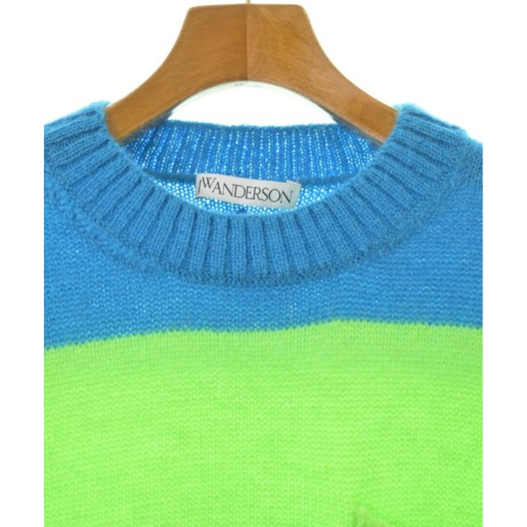 J.W.ANDERSON - JW Anderson ニット・セーター M 青x黄緑 J.W.ANDERSON - JW Anderson ニット・セーター M 青x黄緑