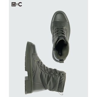 UNIQLO - UNIQLO C🌟大人気完売🌟パデッドレースアップブーツの UNIQLO - UNIQLO C🌟大人気完売🌟パデッドレースアップブーツの