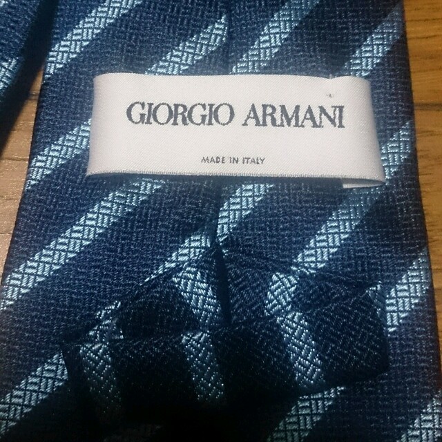 【新品】ジョルジオ アルマーニ ネクタイ ブルー/ブラック 40502