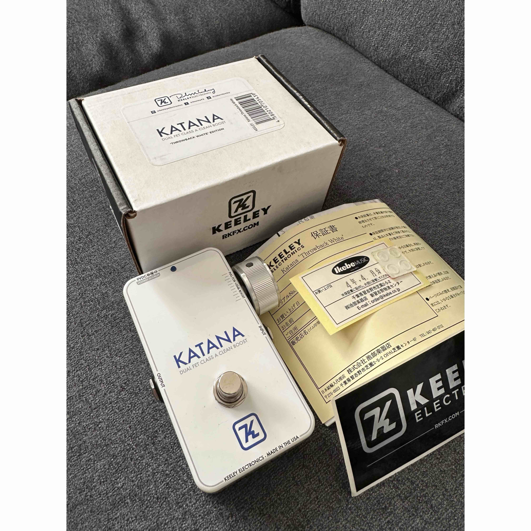 美品 KEELEY KATANA BOOST 'Throwback White' 美品 KEELEY KATANA BOOST 'Throwback White'