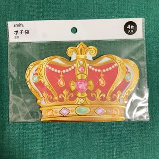 4枚入り ポチ袋 祝儀袋 お年玉 王冠 小遣い お祝い お心付け 金一封(ノート/メモ帳/ふせん)