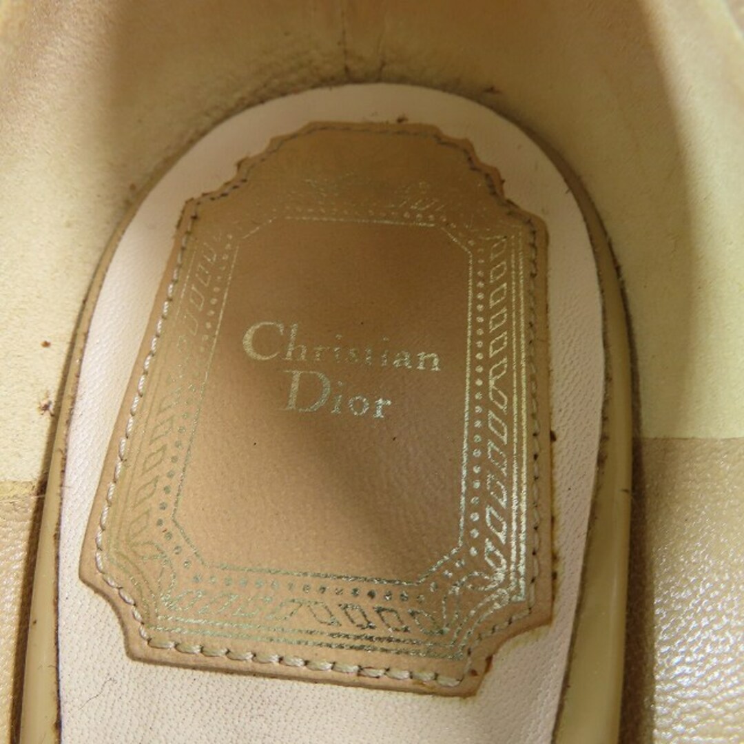 Christian Dior エナメル パンプス シューズ 35.5D ベージュ Christian Dior エナメル パンプス シューズ 35.5D ベージュ