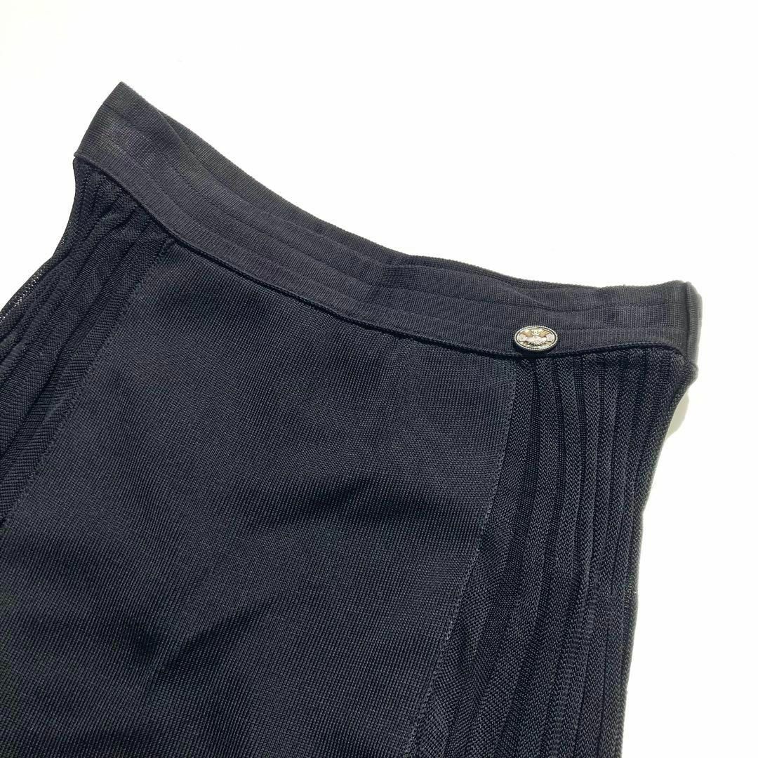 08SS☆未使用級】CHANEL スカート プリーツ ココマーク ブラック 08SS☆未使用級】CHANEL スカート プリーツ ココマーク ブラック