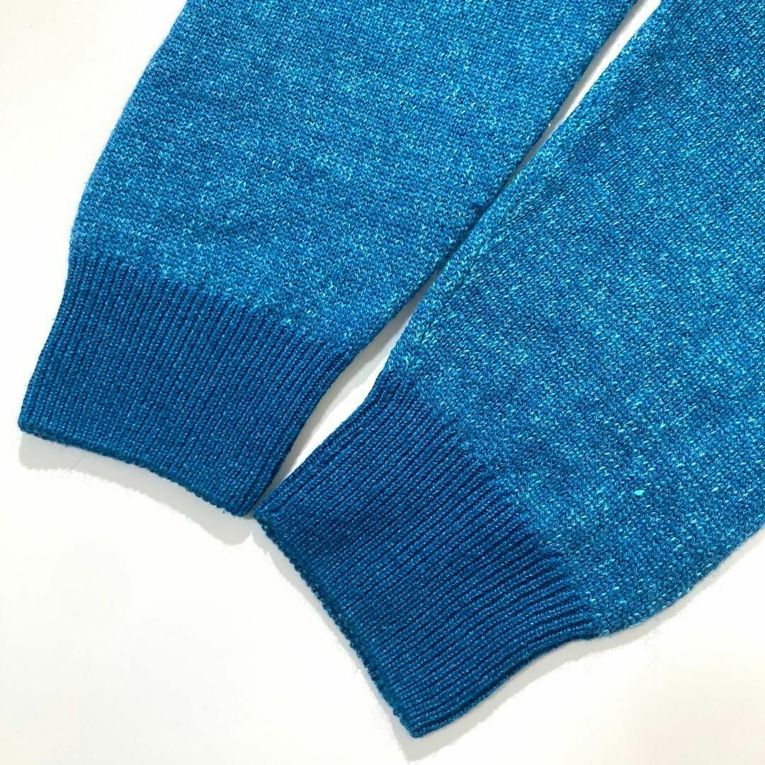 未使用級】Loro Piana ニット セーター ターコイズ ジップアップ L 未使用級】Loro Piana ニット セーター ターコイズ ジップアップ L
