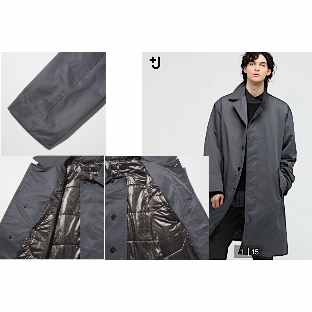 ベストセラー by 美品の通販 パデッドオーバーサイズステンカラーコート ユニクロ +J UNIQLO - UNIQLO str_str_05's ならラクマ shop|ユニクロ ジャケット・アウター