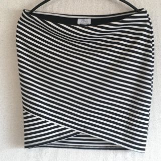 ザラ(ZARA)のZARA ストレッチボーダーミニスカート ザラ(ミニスカート)