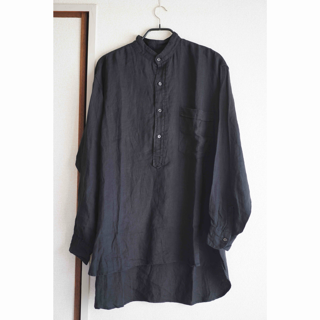 COMOLI リネンWクロス プルオーバーシャツ size3 COMOLI リネンWクロス プルオーバーシャツ size3