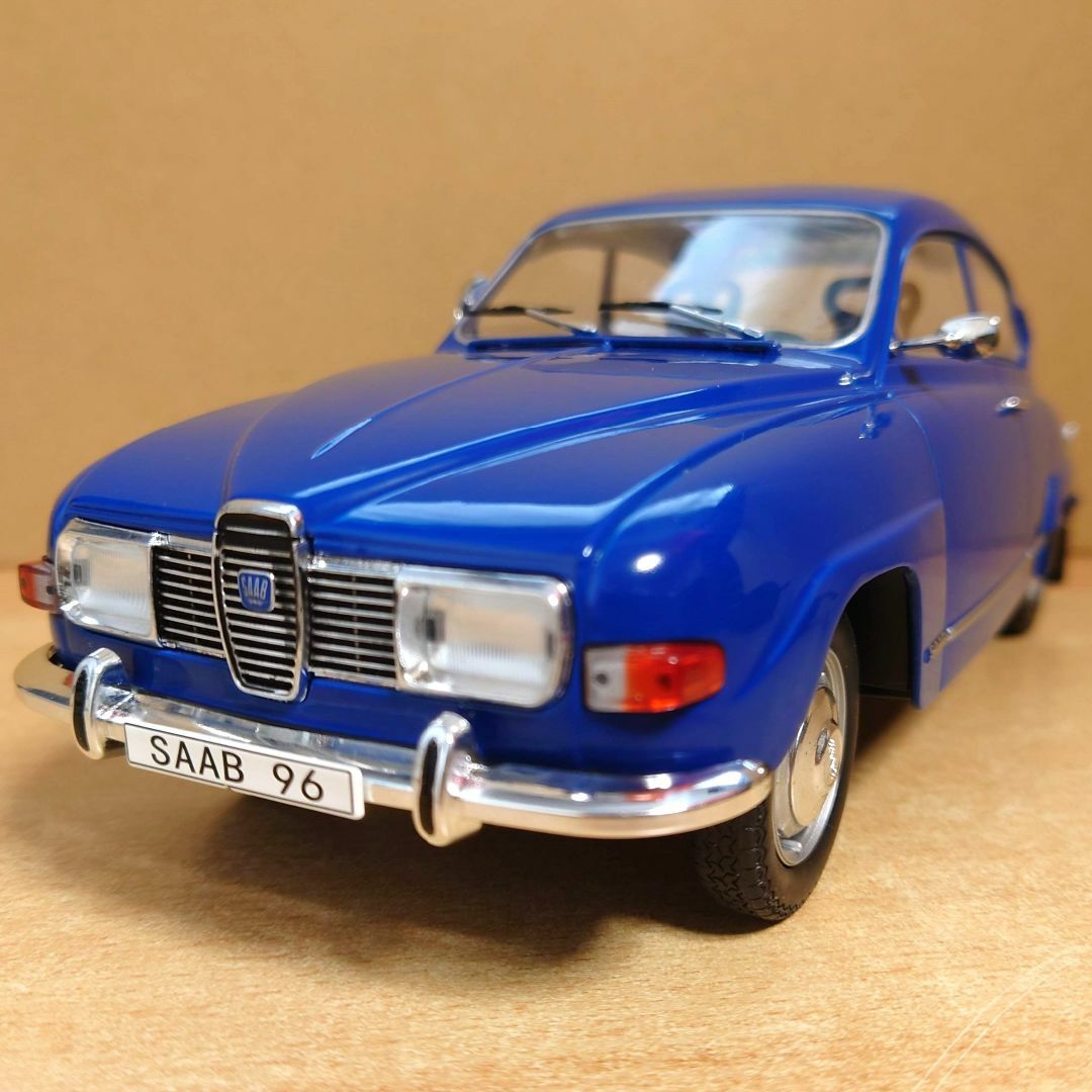 1/18 サーブ SAAB 96 V4 ブルー MCG製 ダイキャスト製ミニカー