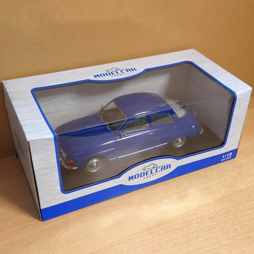 1/18 サーブ SAAB 96 V4 ブルー MCG製 ダイキャスト製ミニカー