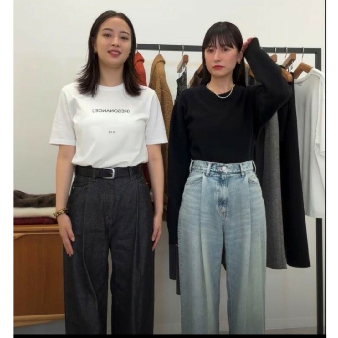 CLANE 広瀬すずデニムTUCK WIDE DENIM PANTS CLANE 広瀬すずデニムTUCK WIDE DENIM PANTS