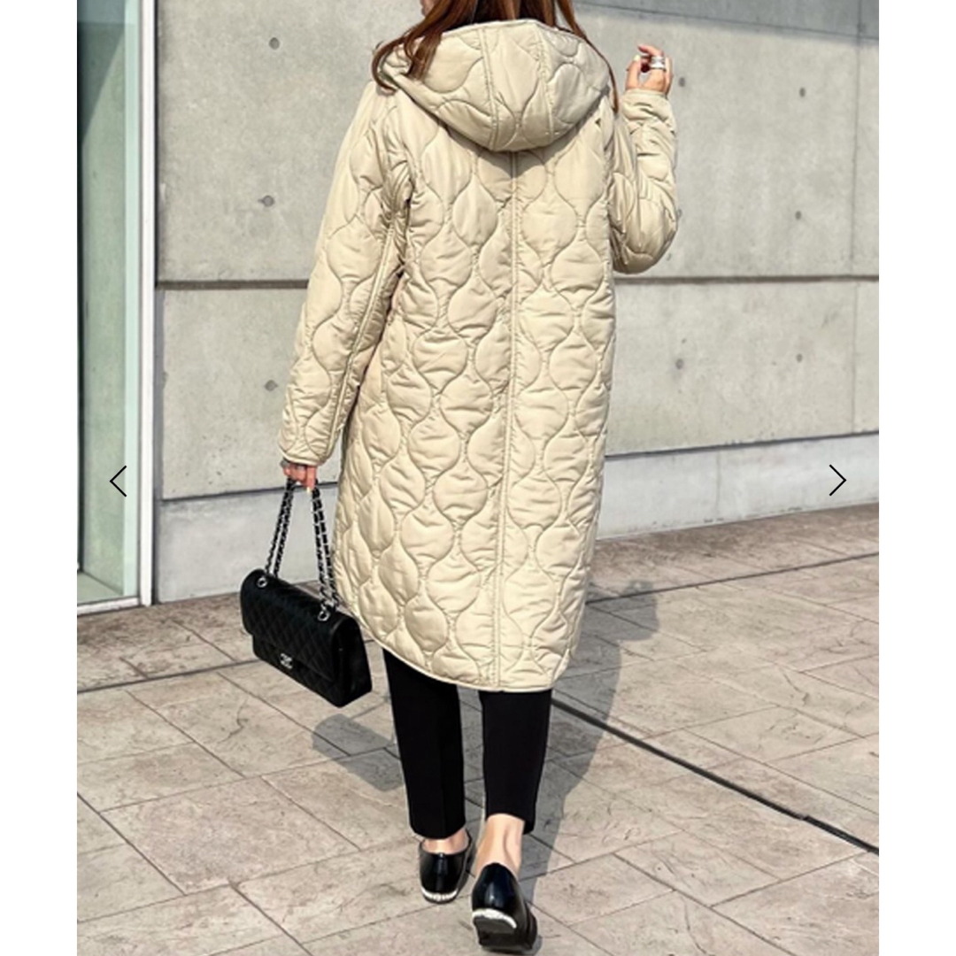極美品✨エマテイラー❤️美シルエット 3way キルティングコート 38 ベージュ 極美品✨エマテイラー❤️美シルエット 3way キルティングコート 38 ベージュ