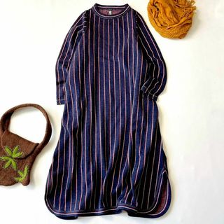 45R - 極美品 45R ジャージフラノのロングドレス 近年 45R - 極美品 45R ジャージフラノのロングドレス 近年
