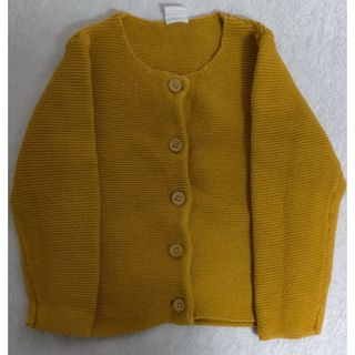 エイチアンドエム(H&M)のキッズ服 H&M ボタン付きニットカーディガン 90(カーディガン)