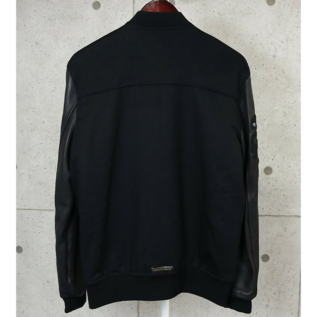 Chrome Hearts(クロムハーツ)のCHROME HEARTS 銀座店 クロムハーツ 未使用 レターマン BSフレア ジャケット スタジャン メンズ size:M 黒 97027 メンズのジャケット/アウター(スタジャン)の商品写真