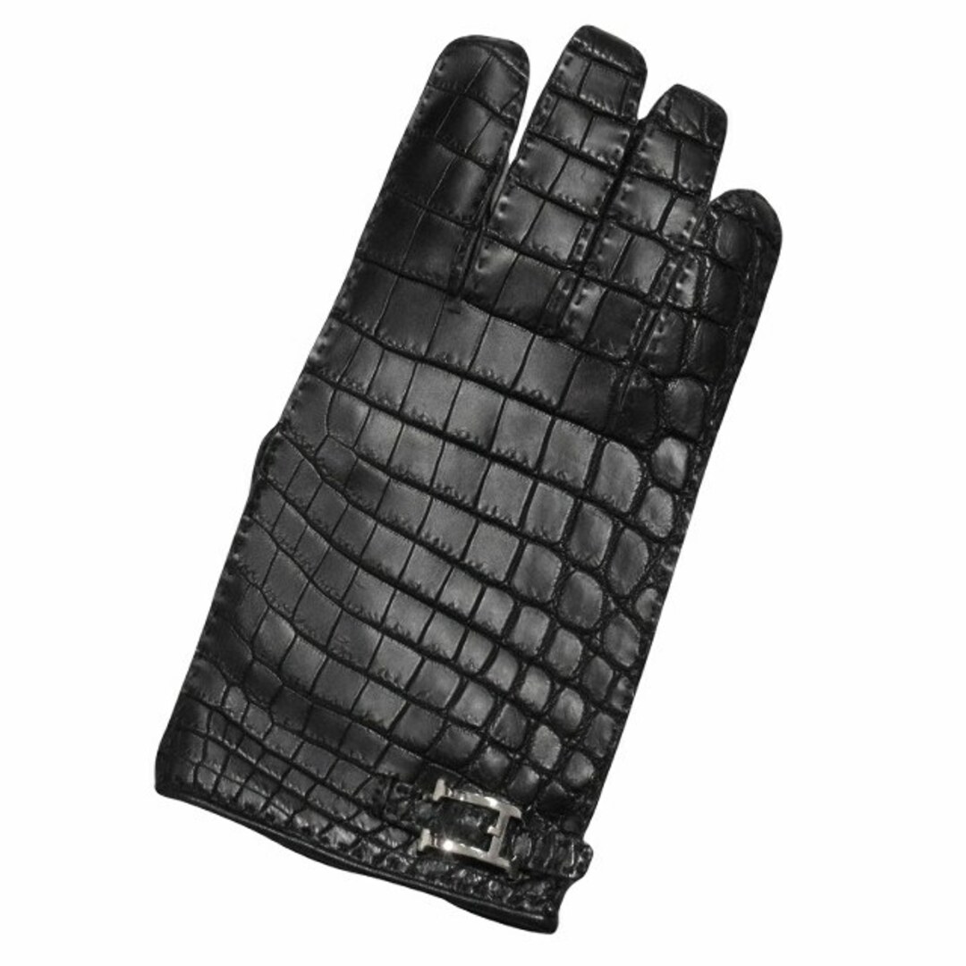 HERMES - 美品 エルメス Hロゴ 金具 クロコダイル レザー HERMES - 美品 エルメス Hロゴ 金具 クロコダイル レザー
