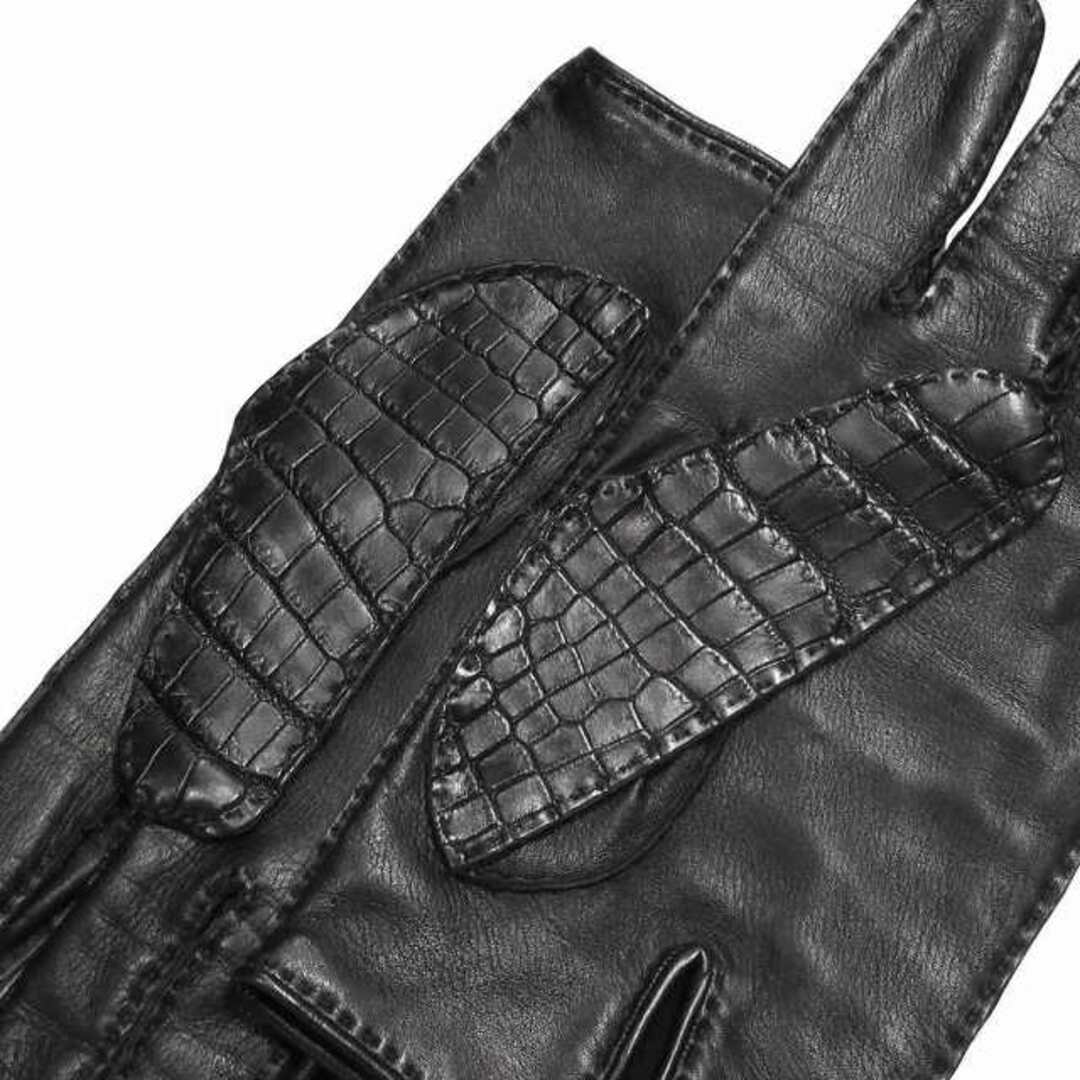 HERMES - 美品 エルメス Hロゴ 金具 クロコダイル レザー HERMES - 美品 エルメス Hロゴ 金具 クロコダイル レザー