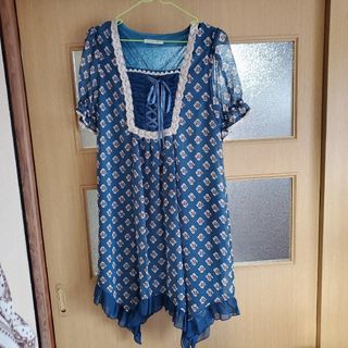 アクシーズファム(axes femme)のaxes　編み上げ　アシメ　ワンピース(ひざ丈ワンピース)