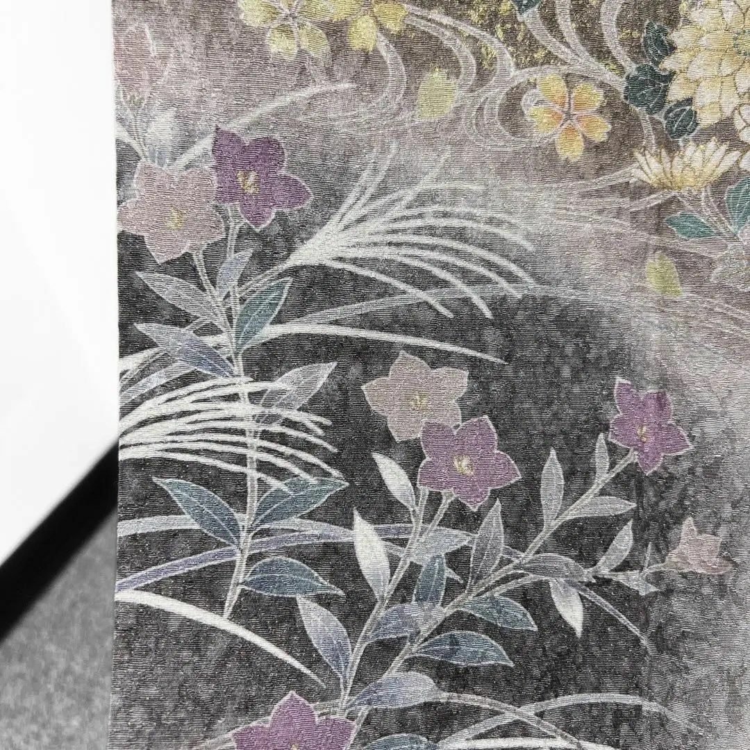 訪問着 金駒刺繍 金通し 道長取り 牡丹 梅 桔梗 桜 菊 着物 084w 訪問着 金駒刺繍 金通し 道長取り 牡丹 梅 桔梗 桜 菊 着物 084w