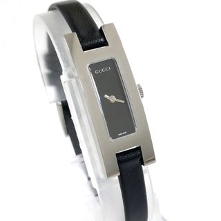 GUCCI - 【未使用】GUCCI ブラック×シルバー スクエアスリム GUCCI - 【未使用】GUCCI ブラック×シルバー スクエアスリム
